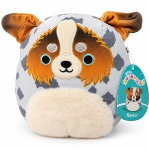 Squishmallows Raylor Australian Shepherd Dog 8" Plush 2021 Kellytoy w/Tag